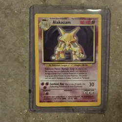 Wizards of the Coast Pokemon TCG Alakazam 1/102 Holo Rare Eng 1999 80 HP - Image 1