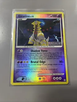 Pokemon TCG Giratina Reverse Holo Burger King Promo Platinum Stamp - Image 1