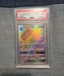Pokemon TCG Umbreon GX 154/149 PSA 9 2017 Sun & Moon Full Art Secret Rare - Image 1