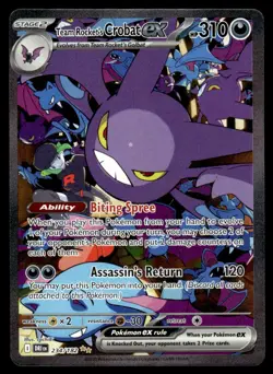 2025 SV10: Destined Rivals Team Rocket's Crobat ex - 234/182 Special - Image 1