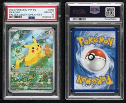 Pikachu (Paldea Adventure Chest) Holo Pokemon Scarlet & Violet Black Star PSA 10 - Image 3