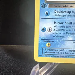 Dark Wartortle 46/82 Team Rocket 1st Edition Pokemon TCG 1999 LP/MP Vintage - Image 5