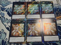 Yugioh Evolzar Laggia + Dolkka Platinum Secret Rare x3 - Image 1