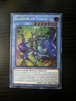 Yugioh Illusion of Chaos RA02-EN020 Secret Rare 1st Edition NM - Image 1