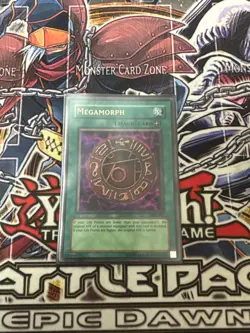 YUGIOH Megamorph MRL-061 Ultra Rare Vintage Light-played Unlimited - Image 1