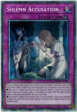 YuGiOh Solemn Accusation Starlight 1st Edition BLZD-EN079 Blazing Dominion ENG - Image 1