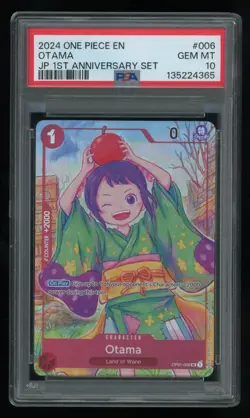 2024 One Piece Japanese 1st Anniversary Set Otama #006 English PSA 10 Gem Mint - Image 1