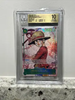 2025 One Piece Carrying On His Will Alternate Art Monkey D Luffy BGS 10 PRISTINE - Image 1