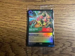 2026 Disney Lorcana D23 Promo MAD HATTER Gold Member Exclusive Card - Image 1