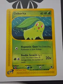 Pokemon TCG Chikorita Expedition 2002 Non Holo Card 99/165 Near Mint - Image 1