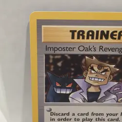 Imposter Oak's Revenge 1st Edition 76/82 Trainer Team Rocket Pokemon TCG Card - Image 2