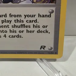Imposter Oak's Revenge 1st Edition 76/82 Trainer Team Rocket Pokemon TCG Card - Image 4