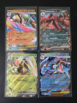 4 Card Lot Ex's From Chaos Rising "Pack Fresh" and Near Mint Condition Pokemon - Image 1