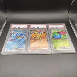 PSA 10 Consecutive Special Deck Set Venusaur Charizard Blastoise Pokemon Card - Image 1