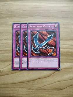 Yu-Gi-Oh! - Kunai With Chain 3x - Full Playset Of Cards - Image 1