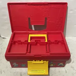 Vintage 1995 Pokemon Suncast Just Stuff Collector Card Box Case With Stickers - Image 4