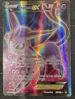 Espeon EX (Full Art) 117/122 XY Breakpoint Holo Pokemon Card TCG - Image 1