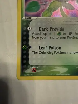Dark Celebi 4/101 Hidden Legends Holo Pokemon Card - Image 5