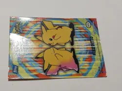 Pokemon Topps 2000 TV Animation Series 2 Stick-Ons #132 Ditto Card 5 of 10 Rare - Image 3