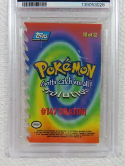 1999 Topps Pokemon the Movie DIE CUT Dratini #10 in a PSA 6, Gorgeous card!! - Image 3