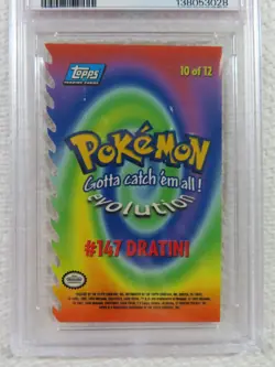 1999 Topps Pokemon the Movie DIE CUT Dratini #10 in a PSA 6, Gorgeous card!! - Image 4