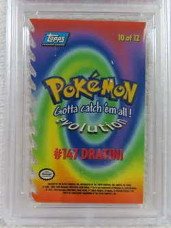 1999 Topps Pokemon the Movie DIE CUT Dratini #10 in a PSA 6, Gorgeous card!! - Image 5