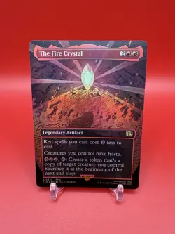 MTG The Fire Crystal 0337 Borderless Foil Final Fantasy NM - Image 1