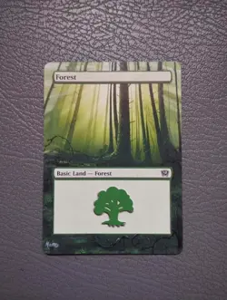 Forest #348 MTG 9th Edition Hand Painted Borderless Extended Full Altered Art Md - Image 1
