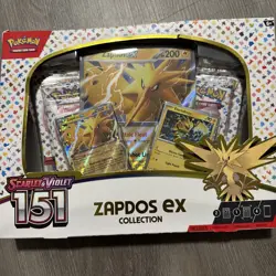 Zapdos EX Collection Box Scarlet & Violet 151 Series With Extra Promo Card - Image 1