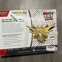 Zapdos EX Collection Box Scarlet & Violet 151 Series With Extra Promo Card - Image 4