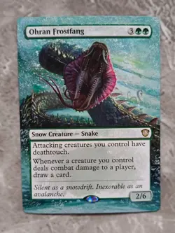 Ohran Frostfang 279 MTG Secrets of Strixhaven Commander Hand Painted Altered Art - Image 1