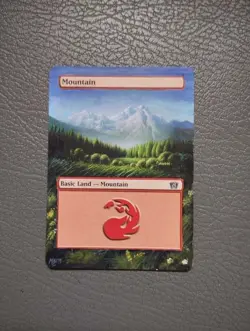 Mountain #343 MTG 8th Edition Hand Painted Borderless Extended Full Altered Art - Image 1