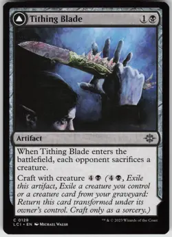 MTG Tithing Blade NM The Lost Caverns of Ixalan Magic 128 - Image 1
