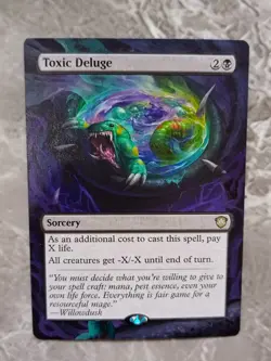 Toxic Deluge MTG Secrets of Strixhaven Commander Hand Painted Full Altered Art v - Image 1