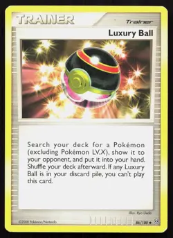 LUXURY BALL 86/100 UNCOMMON STORMFRONT POKEMON MP - Image 1