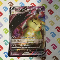 TCG Pokemon Mimikyu VMAX 069/172 Brilliant Stars Ultra Rare Holo 300HP EN - Image 1