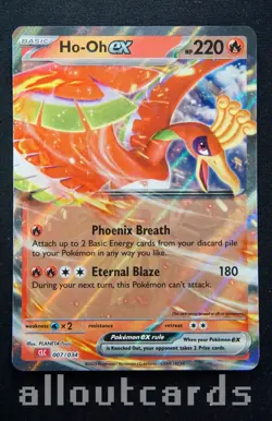 2023 Pokemon Trading Card Game Classic Ho-Oh ex 007/034 NM/M - Image 1