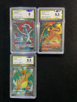 2024 Pokemon TCG S-CHN CS5aC 004/127 131/127 RR Charizard V PGS 9.5 Lot*3 LU57 - Image 1