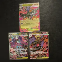 Pokemon Mega Dragalge EX Foil Card Lot - 3 English Collectible Cards - Image 1