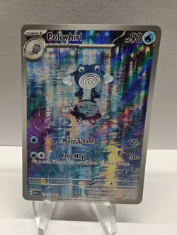 Poliwhirl 176/165 Scarlet Violet-151 Illustration Rare Pokemon TCG NM - Image 1