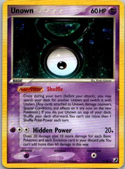Pokemon TCG Unown (V) Holo Rare Holofoil Unseen Forces V/28 HP - Image 1