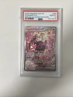 2026 POKEMON ASCENDED HEROES SPECIAL ILLUSTRATION RARE FEZANDIPITI EX PSA 9 - Image 1