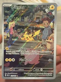 Pikachu - 173/165 - Pokemon 151 Illustration Rare Card NM - Image 1