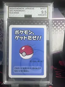 Get Pokemon!! Old Maid Pokemon Center 2019 Mint + 9.5 AGS SLAB - Image 1