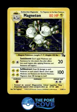 Magneton 11/62 | Fossil Unlimited Holo | Pokemon Rare Holo | DMG - Image 1