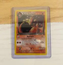 Wizards of the Coast Dark Charizard 4/82 Team Rocket 1st Ed Holo Rare - Image 1