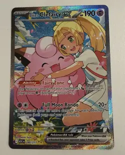 Pokemon TCG Lillie's Clefairy EX 280/217 SIR Ascended Heroes - Image 1