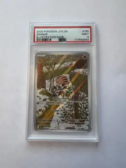 2025 Swinub #165 Journey Together Pokemon Illustration Rare PSA 9 - Image 1