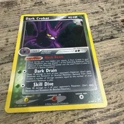 2004 Pokemon EX Team Rocket Returns Dark Crobat Reverse Holo Foil 3/109 - Image 3