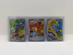 Pokemon TCG First Partner Illustration Collection Series 1 Kanto Gen 1 Starters - Image 1